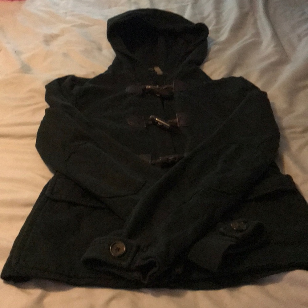 Twisted heart hooded jacket
